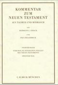 Kommentar zum Neuen Testament aus Talmud und Midrasch Bd. 4: Exkurse zu einzelnen Stellen des Neuen Testaments