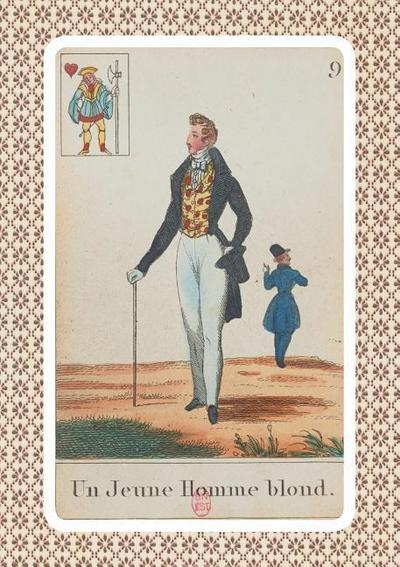 Carnet Ligné Cartomancie, Homme Blond, 18e Siècle