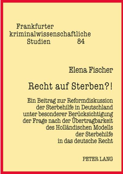 Recht auf Sterben?!