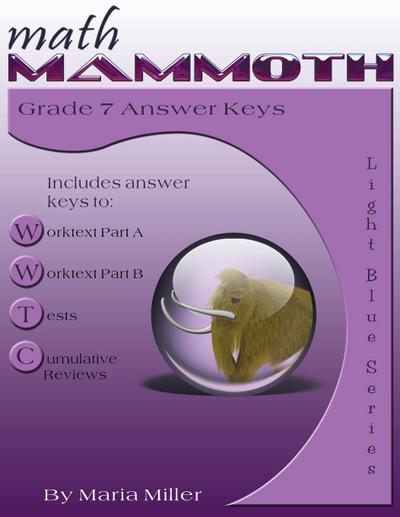Math Mammoth Grade 7 Answer Keys
