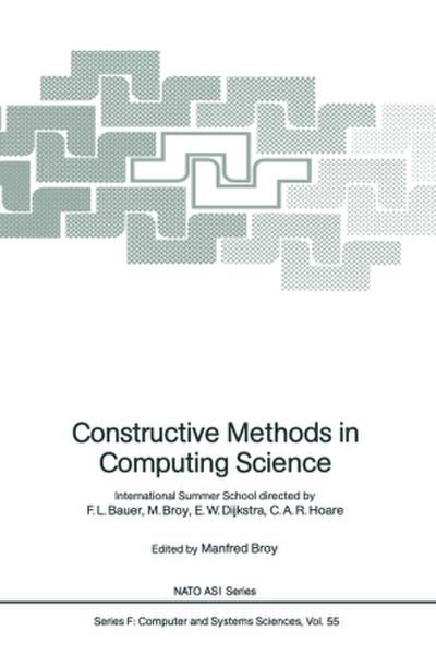 Constructive Methods in Computing Science