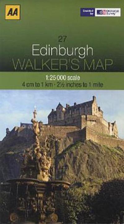AA Edinburgh Walker’s Map
