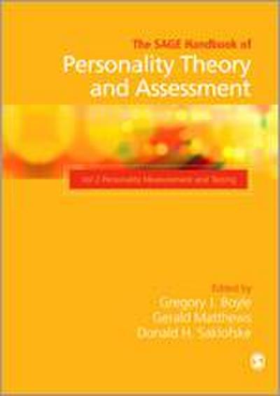 The Sage Handbook of Personality Theory and Assessment, Volume 2