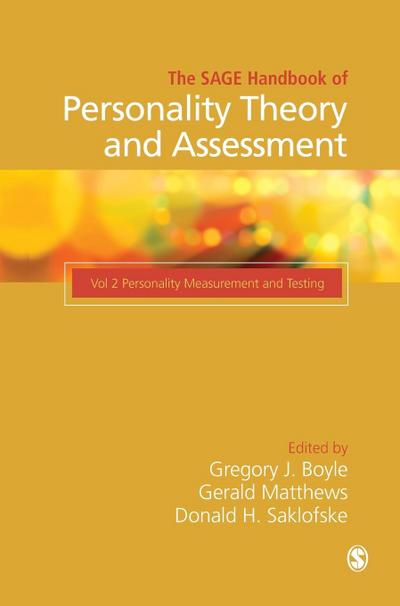 The SAGE Handbook of Personality Theory and Assessment