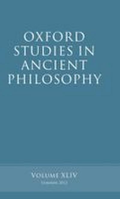 Oxford Studies in Ancient Philosophy