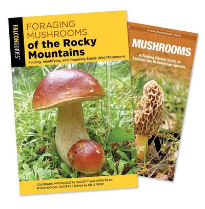 Foraging Mushrooms of the Rocky Mountains Guidebook and Folding Pocket Guide Bundle