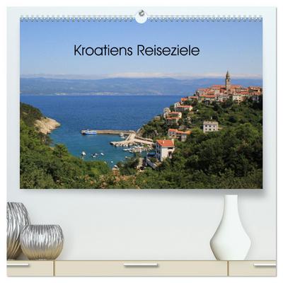 Kroatiens Reiseziele (hochwertiger Premium Wandkalender 2025 DIN A2 quer), Kunstdruck in Hochglanz