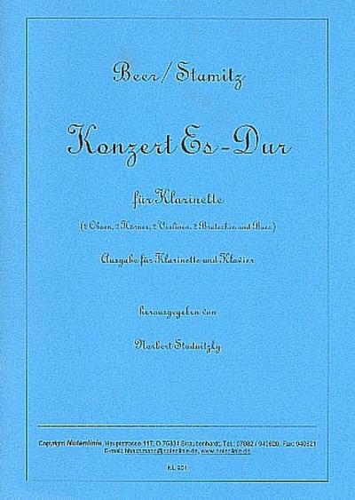 Konzert Es-Dur für Klarinette und Orchesterfür Klarinette und Klavier