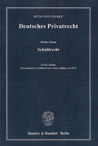 Deutsches Privatrecht Schuldrecht