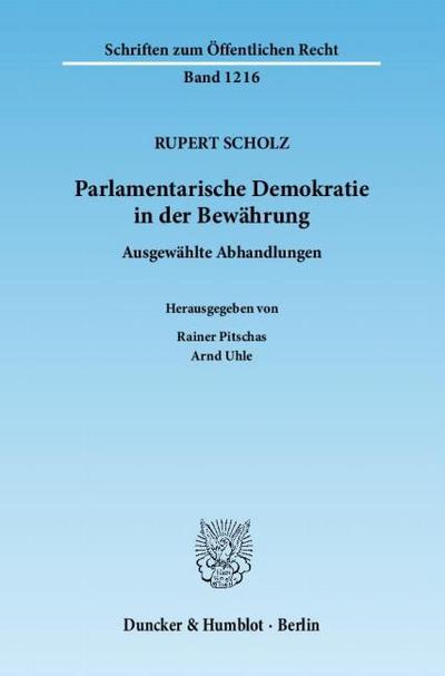 Parlamentarische Demokratie in der Bewährung.