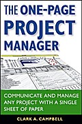The One-Page Project Manager - Clark A. Campbell