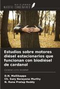 Estudios sobre motores diésel estacionarios que funcionan con biodiésel de cardanol
