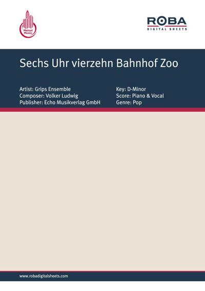Sechs Uhr vierzehn Bahnhof Zoo