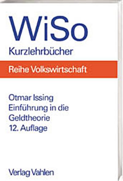 WiSo Kurzlehrbücher Reihe Volkswirtschaft 12. Auflage