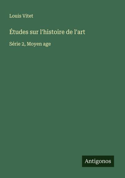 Études sur l’histoire de l’art