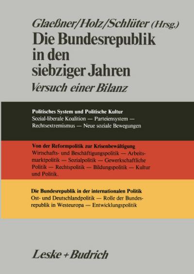 Die Bundesrepublik in den siebziger Jahren