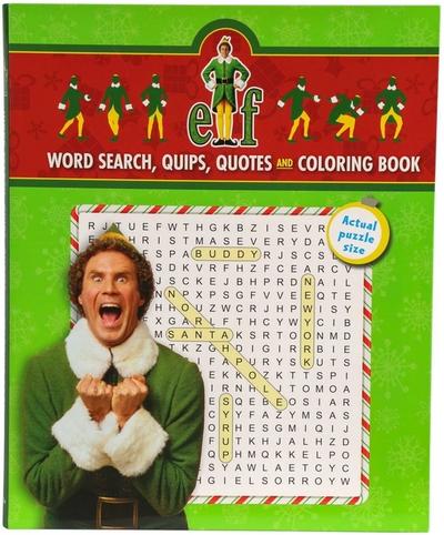 Elf Word Search, Quips, Quotes and Coloring Book