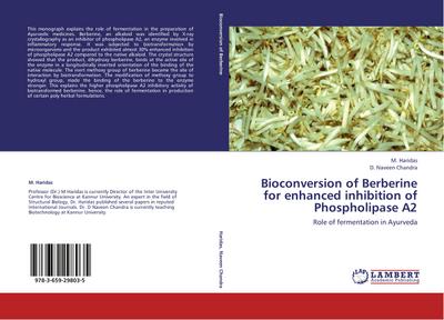 Bioconversion of Berberine for enhanced inhibition of Phospholipase A2