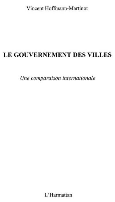 Gouvernement des villes le