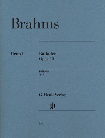 Brahms, Johannes - Balladen op. 10