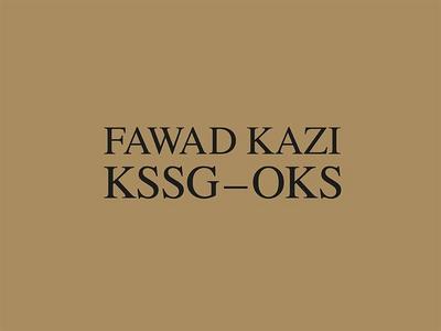Fawad Kazi KSSG - OKS. Bd.1