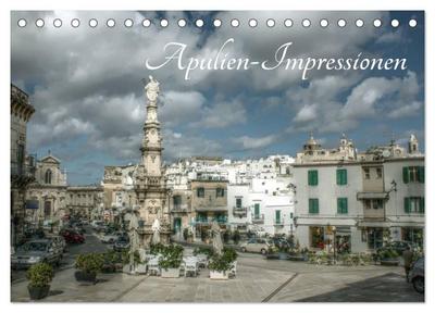 Apulien - Impressionen (Tischkalender 2026 DIN A5 quer), CALVENDO Monatskalender