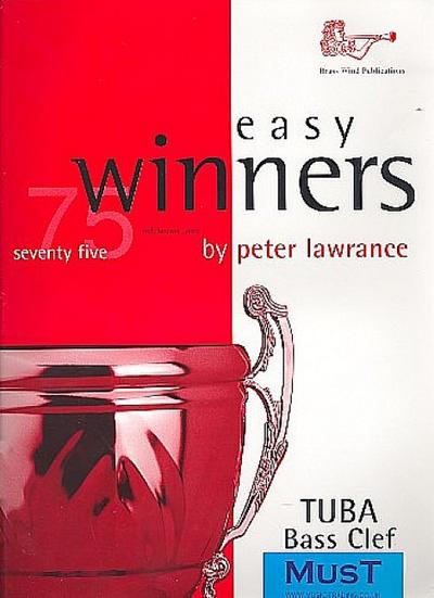 75 easy Winners (+CD)for tuba in bass clef