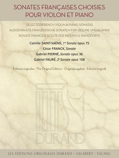 Sonates Francaises Choisies Original Editions Violin and Piano