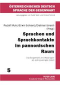 Sprachen und Sprachkontakte im pannonischen Raum