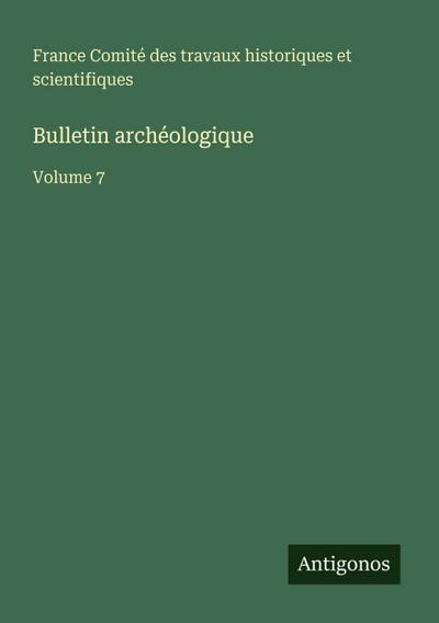 Bulletin archéologique
