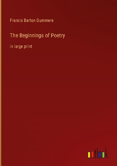 The Beginnings of Poetry