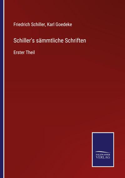 Schiller’s sämmtliche Schriften