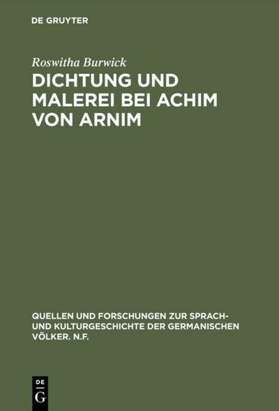 Dichtung und Malerei bei Achim von Arnim