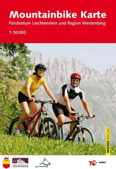 Mountainbike Karte Fürstentum Liechtenstein und Region Werdenberg