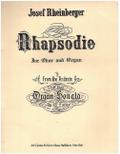 Rhapsodie from the Andante of Organ Sonata in F Minor op.127for oboe and organ