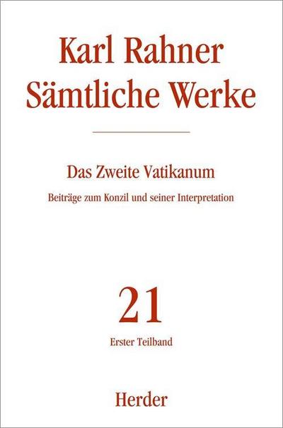 Sämtliche Werke Karl Rahner Sämtliche Werke. Teilbd.1