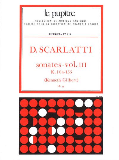 Sonates vol.3 (K104-155)pour clavecin