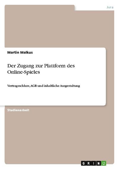 Der Zugang zur Plattform des Online-Spieles