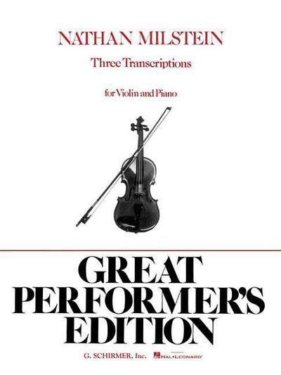 3 Transcriptions: Violin and Piano