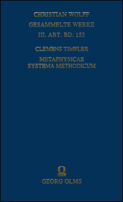Metaphysicae systema methodicum