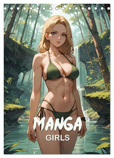 Manga Beauties - 12 Schönheiten im Manga-Stil (Tischkalender 2026 DIN A5 hoch), CALVENDO Monatskalender