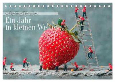 Miniatur-Universum: Ein Jahr in kleinen Welten (Tischkalender 2026 DIN A5 quer), CALVENDO Monatskalender