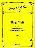 Gedichte von Eduard Mörike Band 1für Gesang (tief) und Klavier
