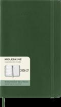 Moleskine Wochen-Notizkalender L/A5 Myrtengrün Juli-Dezember 2026/2027