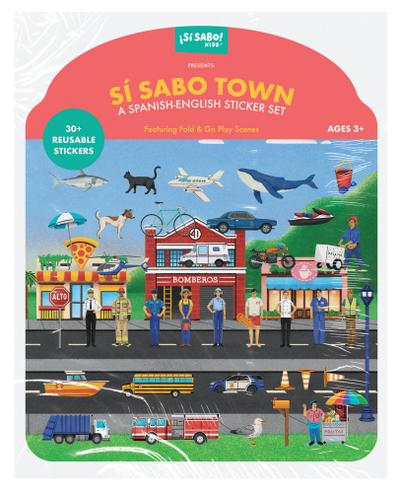 Sí Sabo Town: A Bilingual Reusable Sticker Play Set