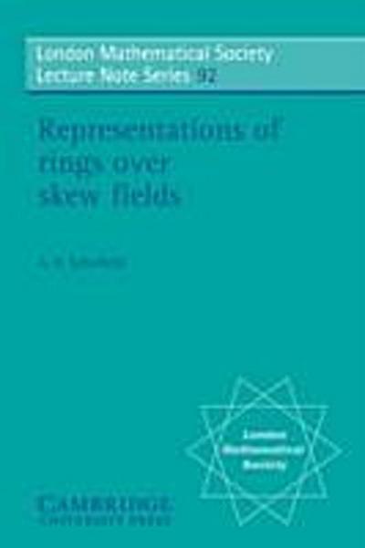 Representations of Rings over Skew Fields