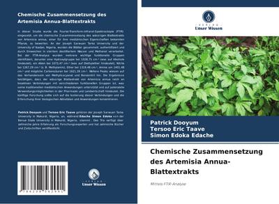 Chemische Zusammensetzung des Artemisia Annua-Blattextrakts