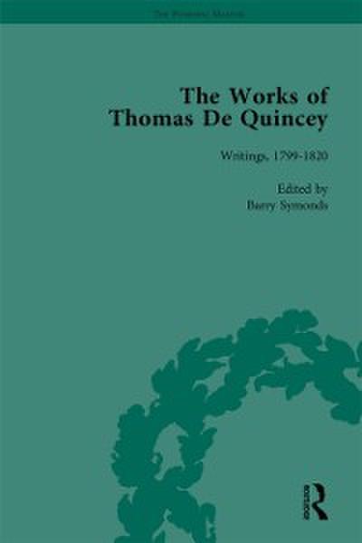 Works of Thomas De Quincey, Part I Vol 1
