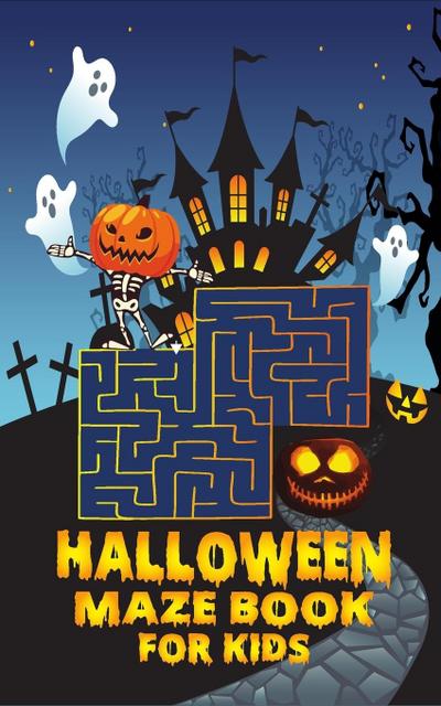 Halloween maze book for kids
