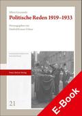 Politische Reden 1919-1933